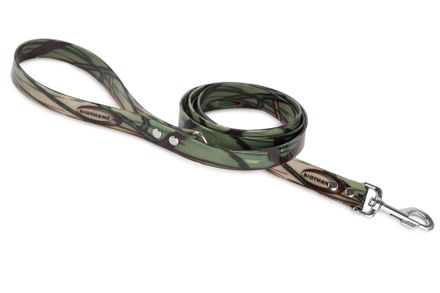 Firedog BioThane Dog leash 25 mm 3 m with handle & D-ring camo olive