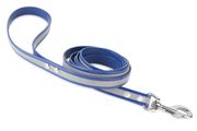 Firedog BioThane Dog leash Reflect 19 mm 1,2 m with handle blue