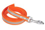 Firedog BioThane Dog leash Reflect 19 mm 2 m without handle orange