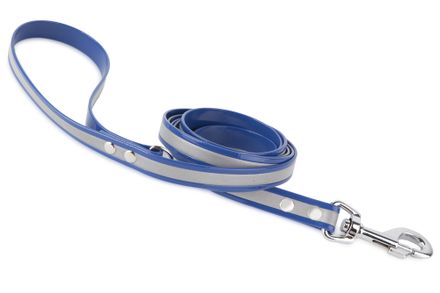 Firedog BioThane Dog leash Reflect 19 mm 3 m with handle & D-ring blue