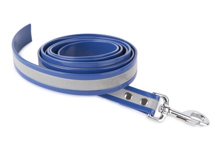 Firedog BioThane Dog leash Reflect 25 mm 1 m without handle blue