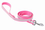 Firedog BioThane Dog leash Reflect 25 mm 2 m with handle & D-ring pink
