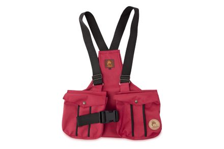 Firedog Dummy vest Trainer M wine with plastic buckle