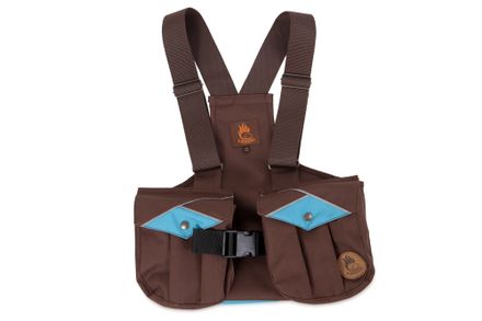 Firedog Dummy vest Trainer for children 122-128 brown/baby blue