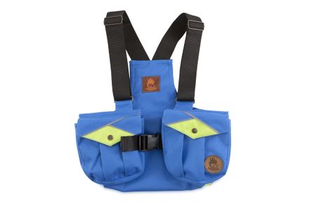 Firedog Dummy vest Trainer for children 122-128 blue/neon green