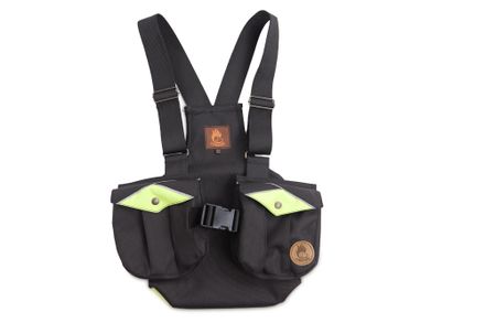 Firedog Dummy vest Trainer for children 140-146 black/neon green