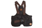 Firedog Waxed cotton Dummy vest Trainer S brown with plastic buckle