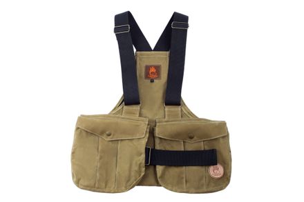 Firedog Waxed cotton Dummy vest Trainer XL light khaki
