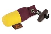 Firedog Keychain minidummy bordeaux/yellow