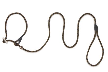 Firedog Moxon leash Profi 6 mm 110 cm black/orange with double hornstop