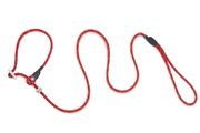 Firedog Moxon leash Profi 6 mm 130 cm red/black with double hornstop