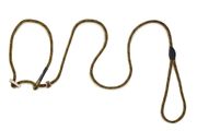 Firedog Moxon leash Profi 6 mm 130 cm khaki/orange with double hornstop