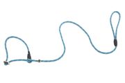 Firedog Moxon leash Profi 6 mm 130 cm aqua blue/black with double hornstop