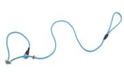 Firedog Moxon leash Profi 6 mm 150 cm aqua blue with double hornstop