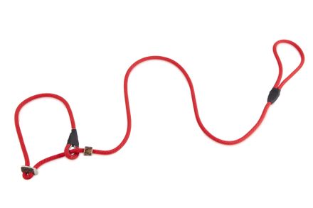 Firedog Moxon leash Profi 8 mm 130 cm red with double hornstop