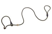 Firedog Moxon leash Profi 8 mm 130 cm khaki with double hornstop