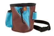 Firedog Treat bag large brown/baby blue