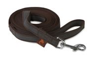 Firedog Grip dog leash 20 mm 1,2 m with handle brown