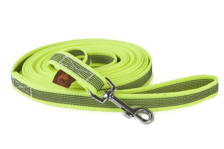 Firedog Grip dog leash 20 mm 1,2 m with handle neon yellow