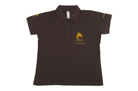 Firedog Polo Shirt Women brown M