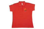 Firedog Polo Shirt Women sunset orange M