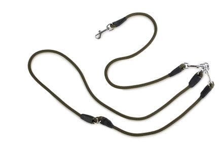 Firedog Hunting leash 8 mm S 210 cm classic snap hook khaki