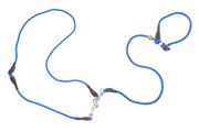 Firedog Hunting leash 8 mm L 345 cm moxon with double hornstop cobalt blue