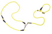 Firedog Hunting leash 8 mm L 345 cm moxon with double hornstop neon yellow