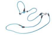 Firedog Hunting leash 8 mm L 345 cm moxon with double hornstop aqua blue