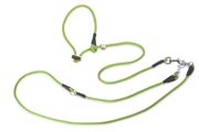 Firedog Hunting leash 8 mm L 345 cm moxon with double hornstop light green