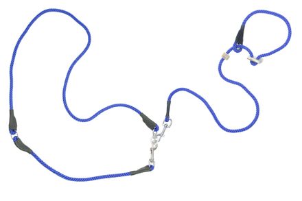 Firedog Hunting leash 8 mm L 345 cm moxon with double hornstop dark blue