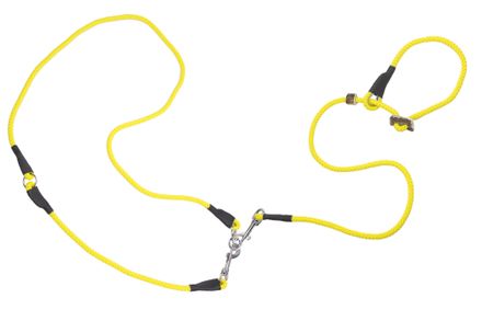Firedog Hunting leash 8 mm S 255 cm moxon with double hornstop neon yellow
