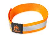 Firedog Reflective collar with velcro 30 mm 35 cm neon orange