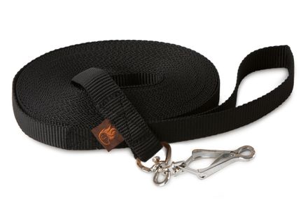 Firedog Tracking leash 20 mm scissor snap hook 20 m black