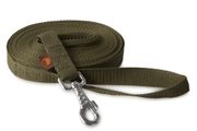 Firedog Tracking leash 25 mm robust snap hook 15 m khaki