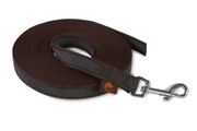 Firedog Tracking Grip leash 20 mm classic snap hook 10 m brown