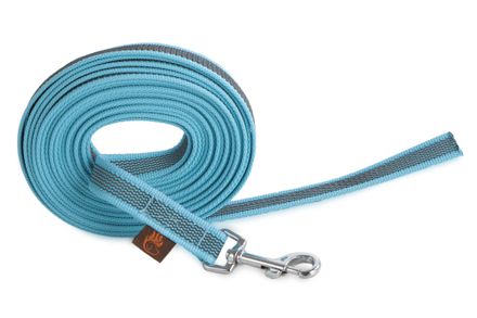 Firedog Tracking Grip leash 20 mm classic snap hook 20 m aqua blue