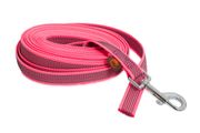 Firedog Tracking Grip leash 20 mm classic snap hook 7,5 m pink