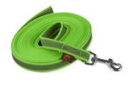 Firedog Tracking Grip leash 20 mm with handle classic snap hook 10 m neon green