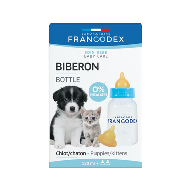 Francodex Baby Bottle For Puppies and Kittens 120 ml