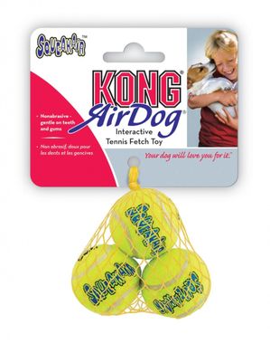 KONG® Airdog Squeakair ball M (3 pcs)