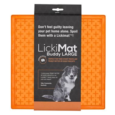 LickiMat® Buddy LARGE™ 30,5 x 25,5 cm orange