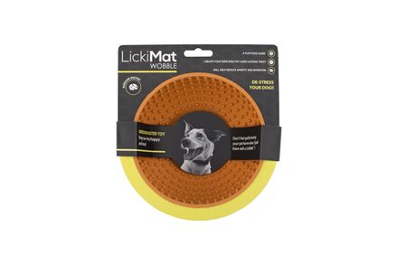 LickiMat® Wobble™ 8 x 16,5 cm orange