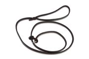 Moxon leather leash with leatherstop 6 mm ca. 120 cm brown