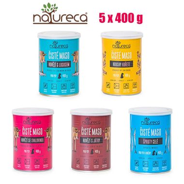 NATURECA Testing pack of dog food 5 x 400 g