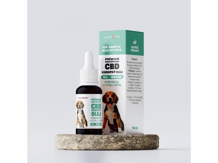 Hemp oil 10 % CBD 10 ml for dogs and cats from 12 to 22 kg