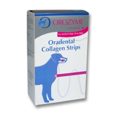 Orozyme Oradental Colagen Strips M - for medium dogs (10 to 30 kgs), 141 g