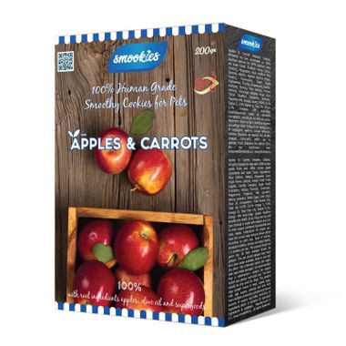 Smookies Apples & Carrots 200 g snacks for dogs