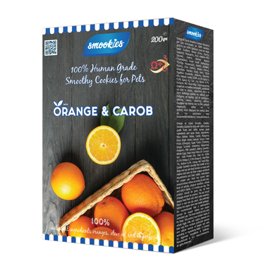 Smookies Orange & Carob 200 g snacks for dogs