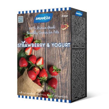 Smookies Strawberry & Yogurt 200 g snacks for dogs